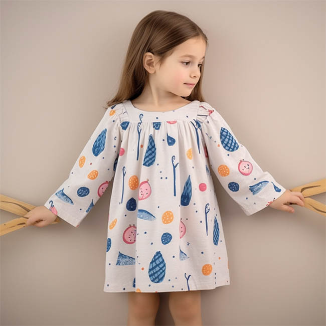 long sleeve dress for little girl